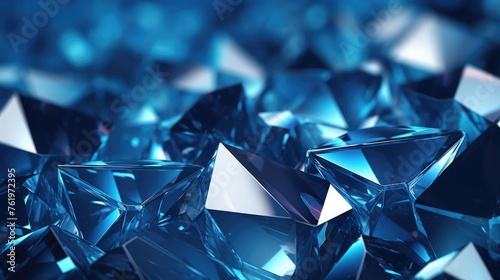 Diamond blue shapes background © Muhammad