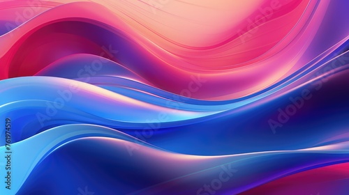 Wallpaper Mural Dynamic background with fluid shapes modern concept generative ai Torontodigital.ca