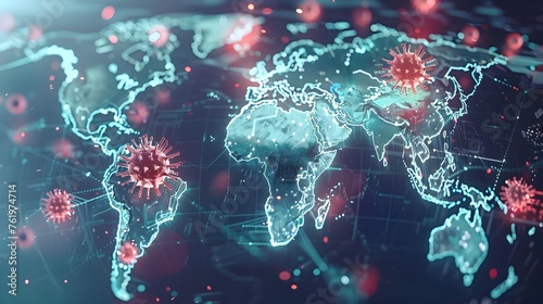 Pandemic Visualization on Global Map  Suitable for Health Reports