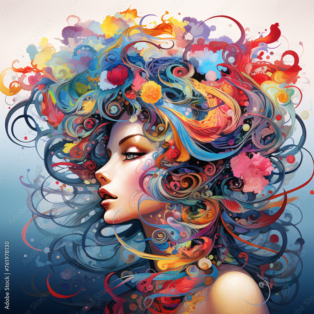 Illustrator's abstract expression a digital expression Illustrator's abstract expression a digital expression