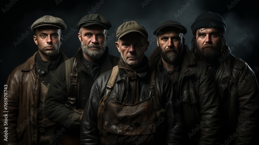 Fototapeta premium Group of Men Standing Together