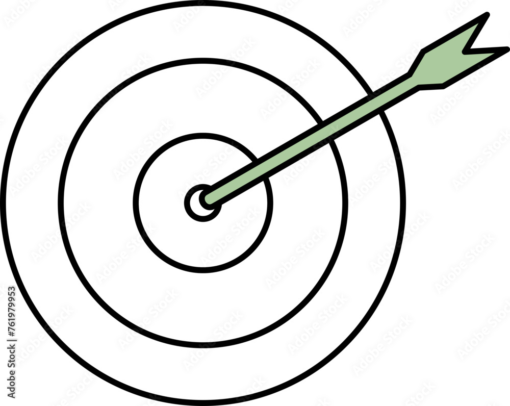 Target arrow illustration Target arrow illustration