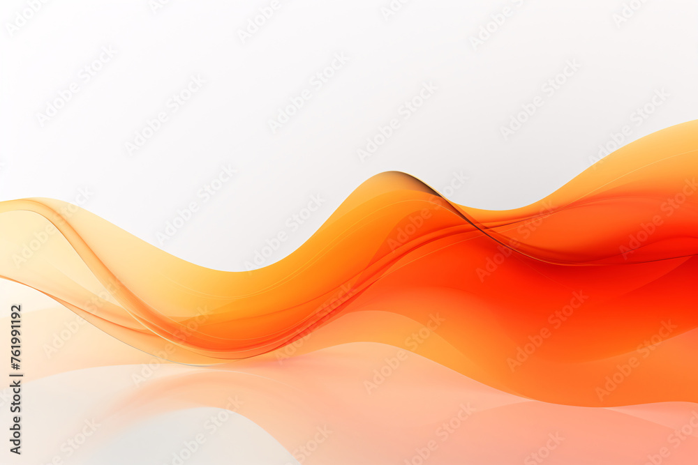 Orange background dynamic curve annual meeting golden main vision, gradient abstract PPT background - obrazy, fototapety, plakaty 