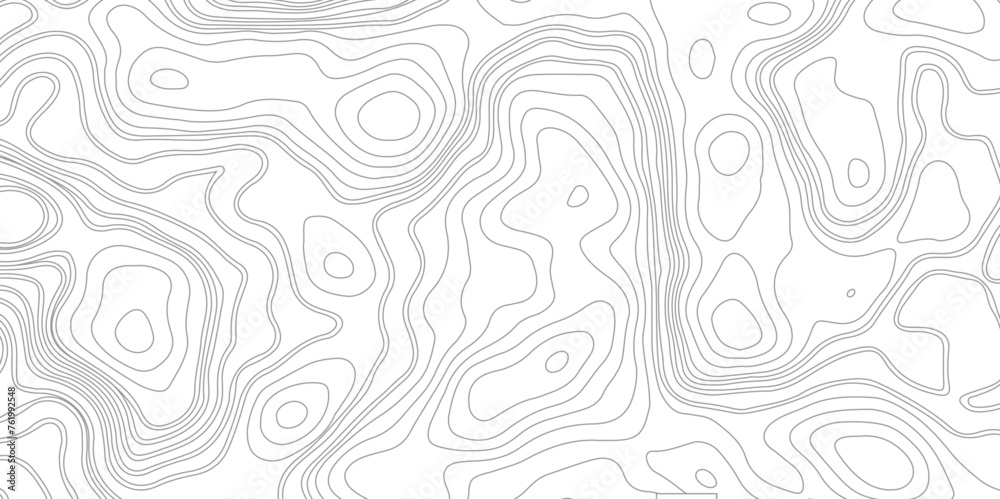 Topographic map background geographic line map. Topographic map. Abstract background of curved lines. Mountains. Vector illustration - obrazy, fototapety, plakaty 