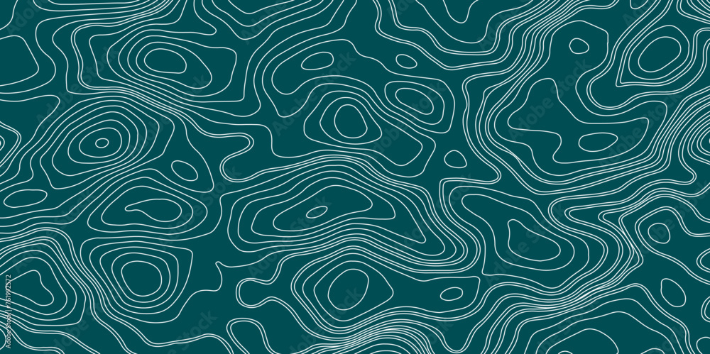 The stylized height of the topographic contour in lines and contours. Topographic map. Abstract background of curved lines. Mountains. Vector illustration.
