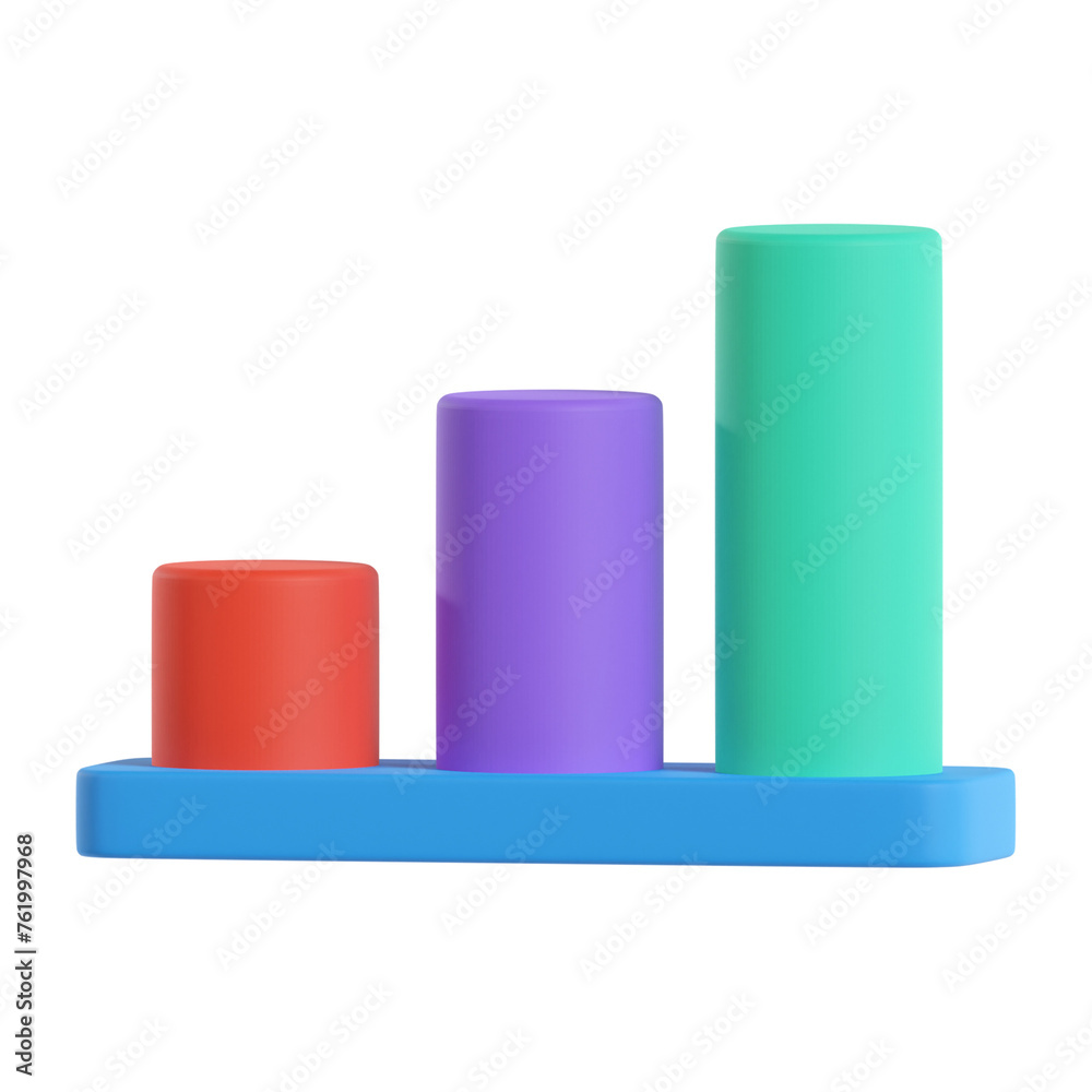 analytic chart 3d illustration analytic chart 3d illustration