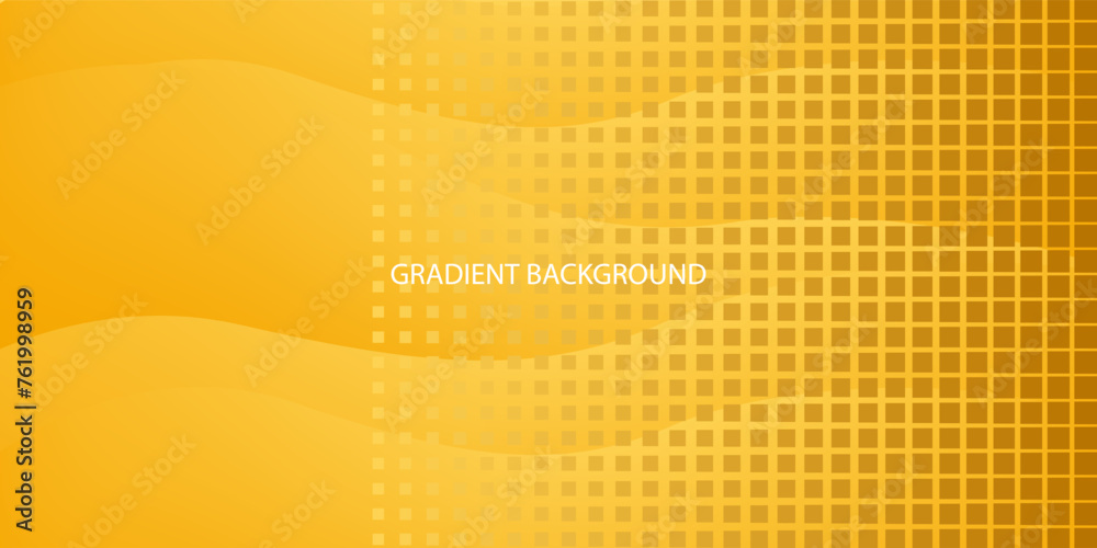 Fototapeta premium Abstract background modern futuristic graphic design. Yellow, orange hipster with halftone effect.