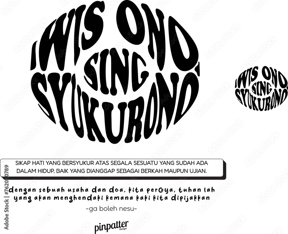 "Sing wis lungo lalekno" design clothes - obrazy, fototapety, plakaty 