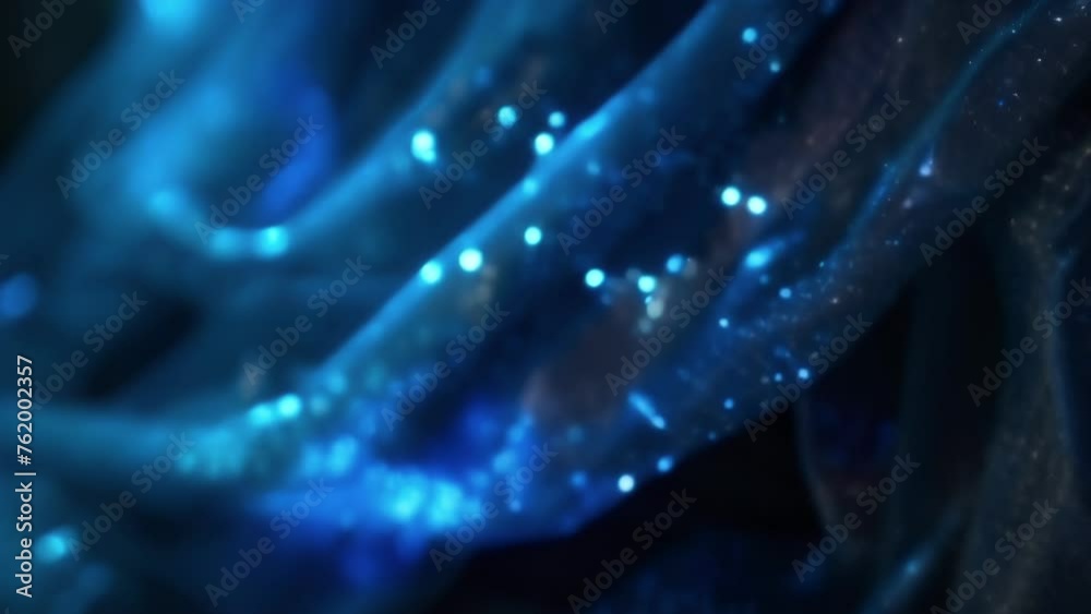 Vidéo Stock A detailed shot of a cloak made from a revolutionary fabric ...