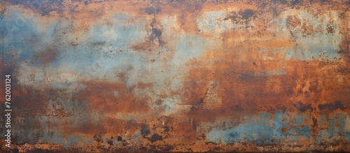 Rusty wall with aged paint texture