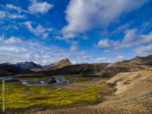 landscape with sky in Iceland