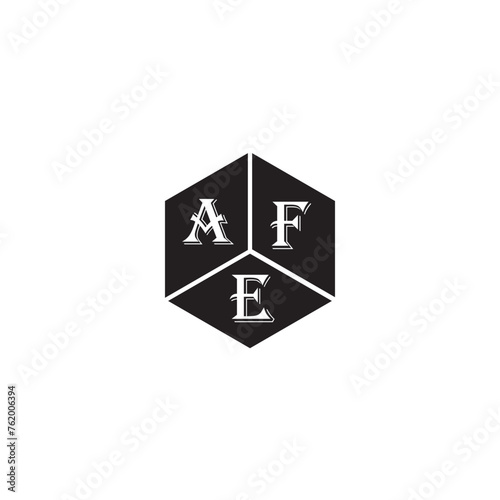 AFE letter logo design on White background. AFE creative initials letter logo concept. AFE letter design.
 photo