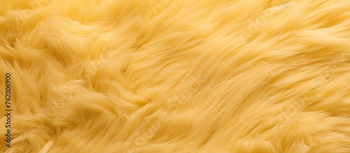 Soft yellow fur texture close-up