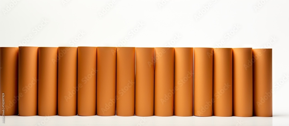 Large orange sculpture with curved base Large orange sculpture with curved base