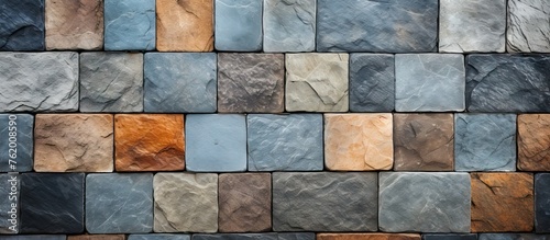 Slate tiled wall background