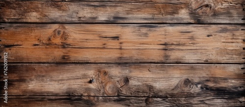 Close up of wooden wall with brown stain