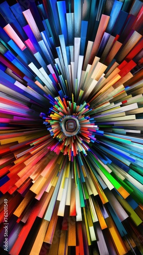 Abstract colorful background with smooth lines in it. A swirl of ribbons.