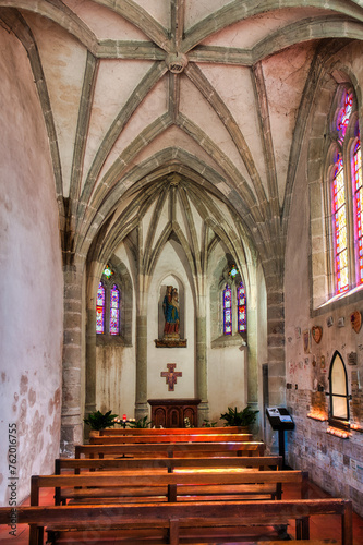 Our Lady of Health Church,. Carcassonne, a hilltop city in the Languedoc area of southern France, is famous for its medieval citadel