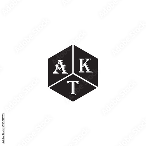 AKT letter logo design on white background. AKT creative initials letter logo concept. AKT letter design.
