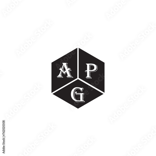 APG letter logo design on white background. APG creative initials letter logo concept. APG letter design.
 photo