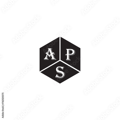 APS letter logo design on white background. APS creative initials letter logo concept. APS letter design.
