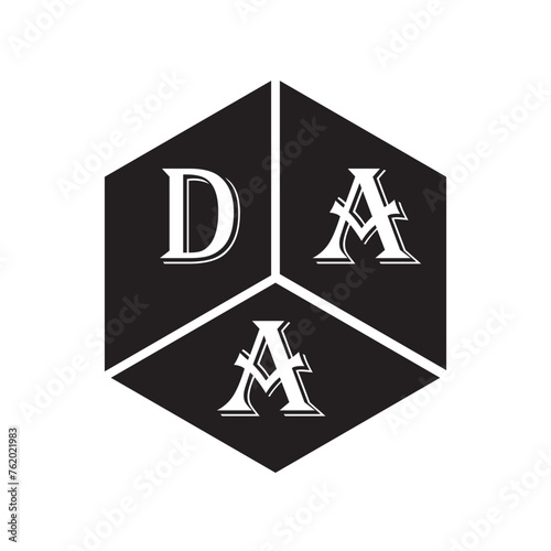 PrintDAA letter logo design on white background. DAA creative initials letter logo concept. DAA letter design.
