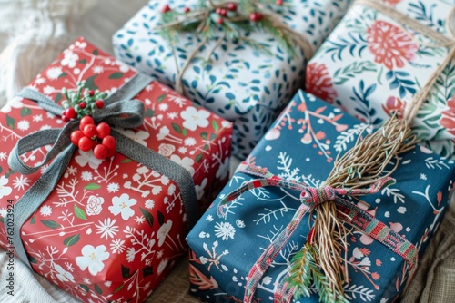 Festive gift-giving Capturing the charm of wrapping paper