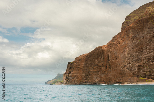Ocean view of Hawaii Kauai Island Na Pali Coast