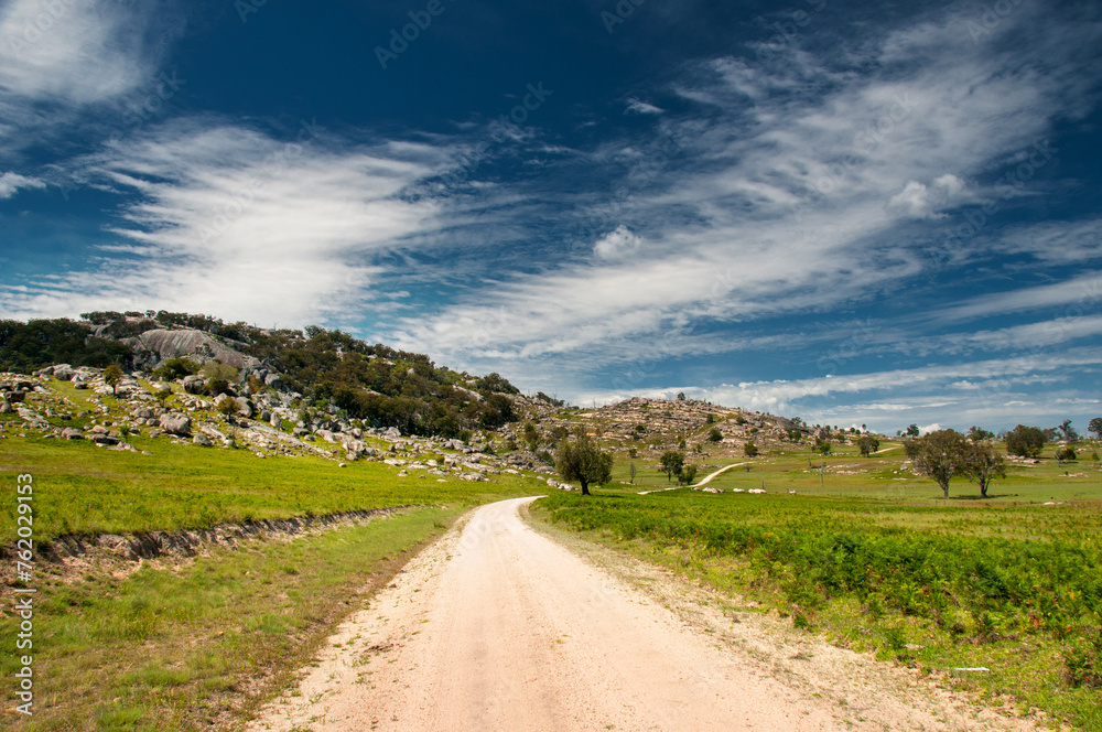 Near Stanthorpe, South East Queensland: A rugged landscape adorned with granite rocks, offering scenic beauty and geological wonders