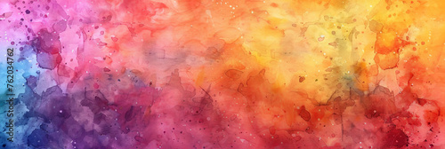 Abstract rainbow watercolor background   colorful watercolor splash  banner