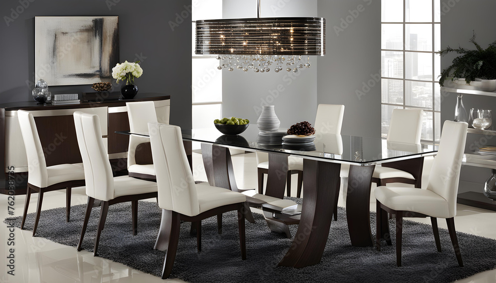 dining room interior with table dining room interior with table