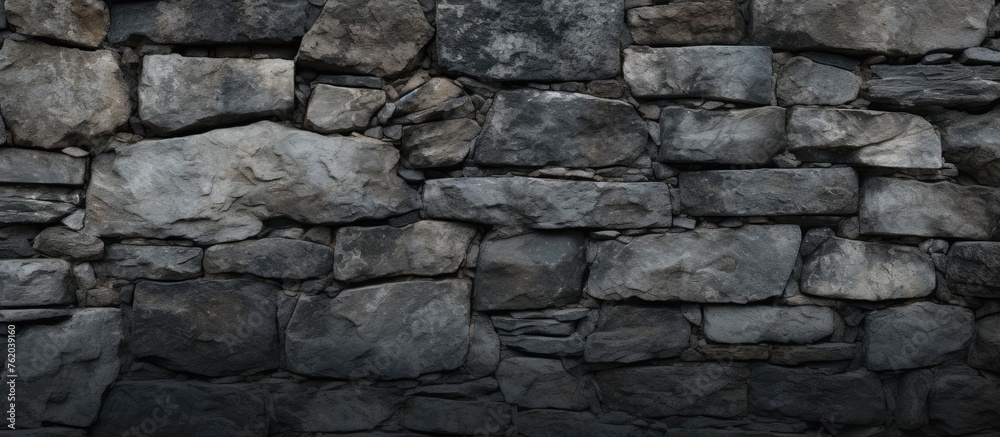 Fototapeta premium Stone wall background material.
