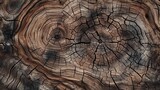 Close Up View of old tree trunk circle texture