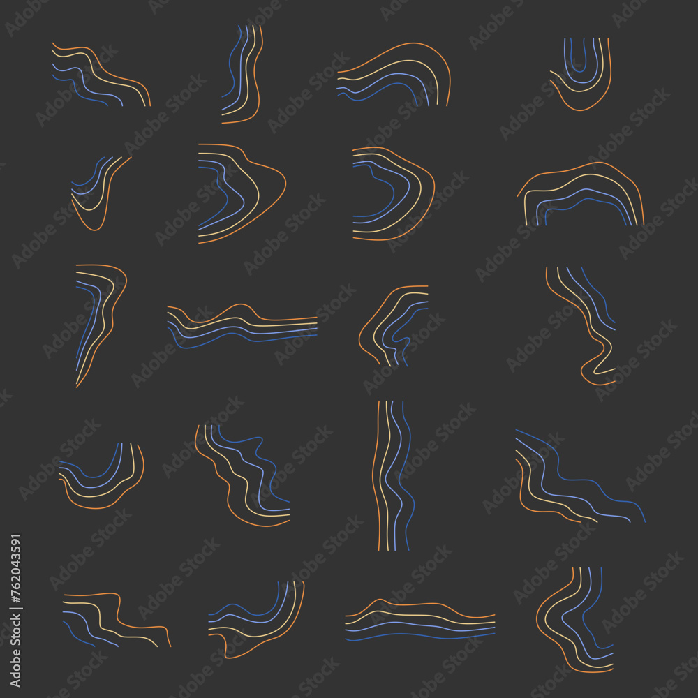 Abstract Wavy Line Doodle Abstract Wavy Line Doodle