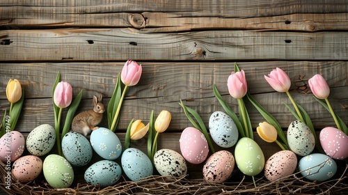 Easter-themed image suitable for promotional materials and events. Generative AI photo