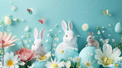 Easter-themed image suitable for promotional materials and events. Generative AI © MAX AI