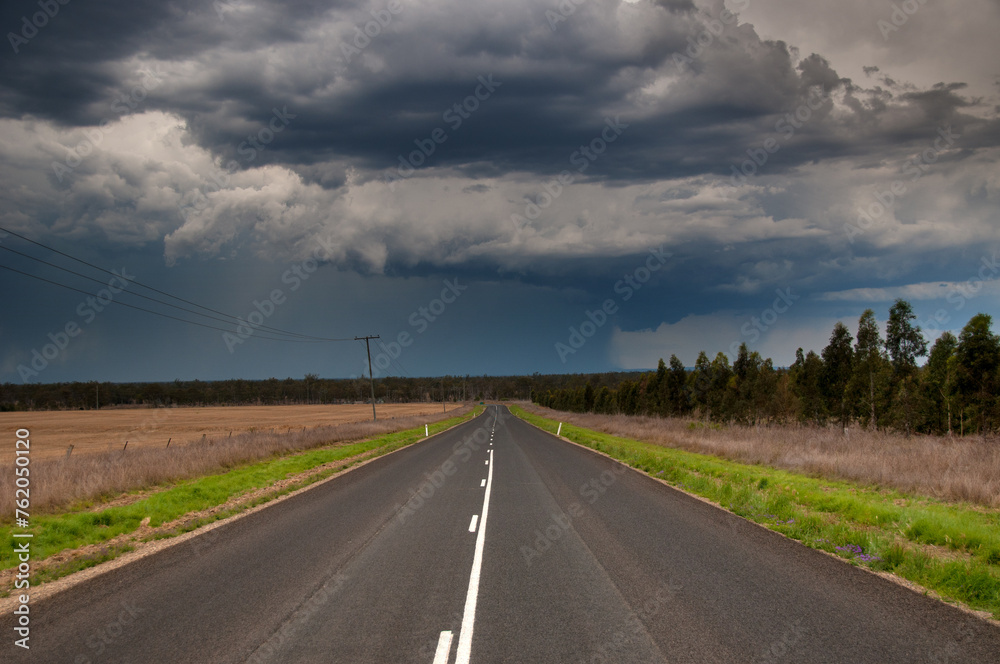 rainy day with storm clouds in the countryside of Queensland, Australia rainy day with storm clouds in the countryside of Queensland, Australia