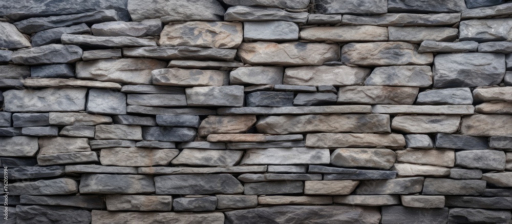 Dry stone wall texture pattern