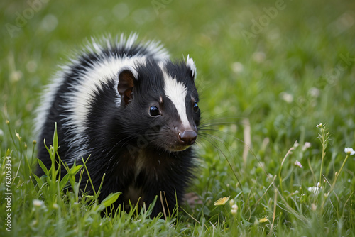 skunk with nature background © IOLA