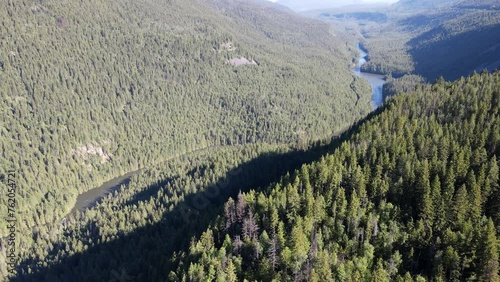 Spahats Creek Falls, also called Spahats Falls, is a waterfall on Spahats Creek within Wells Gray Provincial Park of British Columbia on Clearwater Valley Road from the Yellowhead Highway in Clearwate photo