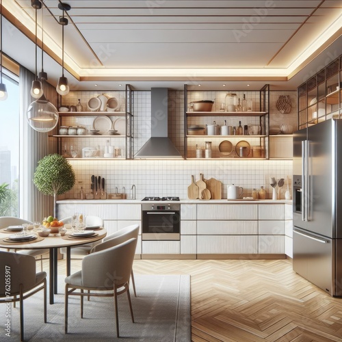 Beauty in Simplicity: A Stylish Minimalist Kitchen Design