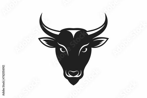  Bull head silhouette vector art illustration © Mohammad