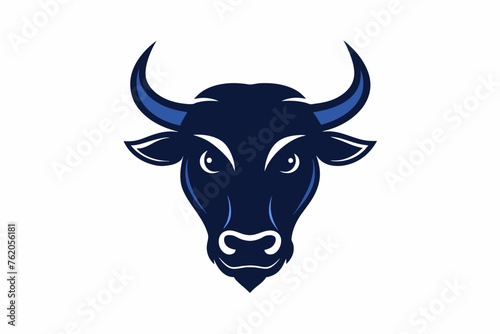  Bull head silhouette vector art illustration © Mohammad