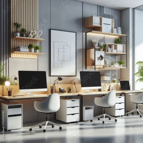 Modern and Comfortable Workspace Design