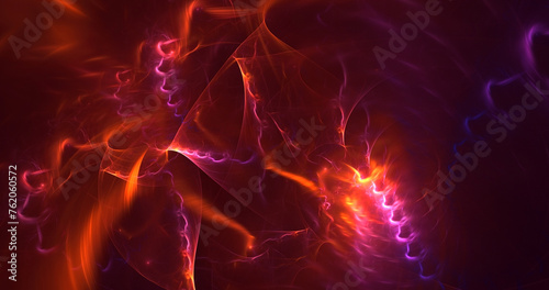 3D manual rendering abstract fractal polygon background. Its not AI Generatd illustration.