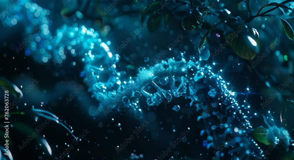 Bio Art concept for a genetic engineering firm, blending biology with art Bio Art concept for a genetic engineering firm, blending biology with art