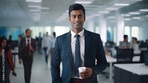 Businessman in a Suit - Posing for the Camera. Fictional character created by Generated AI. 