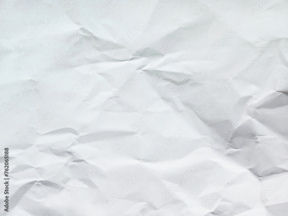 white crumpled paper texture background