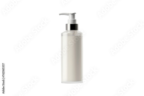 Mockup pump bottle cream and body lotion isolated on transparent background for cosmetic concept.