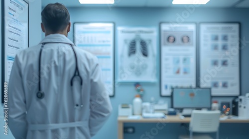 Medical Posters in a Defocused Doctor's Office: A Study of Respiratory Anatomy